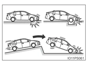 Toyota Prius. Mögliche Bedingungen für das Auslösen der SRS-Airbags