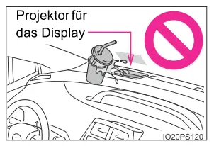 Toyota Prius. Head-up-Display