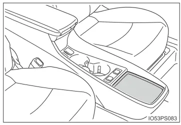 Toyota Prius. Verwendung der Ablagemöglichkeiten