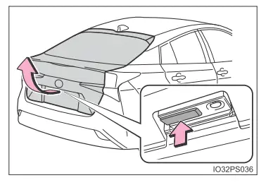 Toyota Prius. Öffnen, Schließen und Verriegeln der Türen