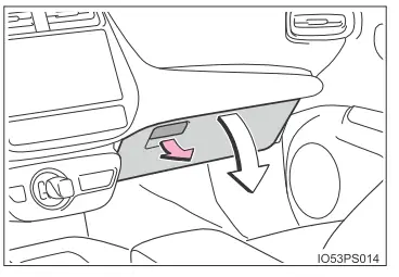 Toyota Prius. Verwendung der Ablagemöglichkeiten