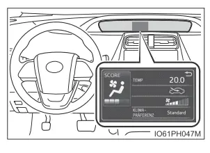 Toyota Prius. Verwendung von Klimaanlage und Scheibenheizung