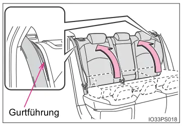 Toyota Prius. Einstellen der Sitze