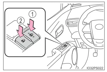 Toyota Prius. Öffnen, Schließen und Verriegeln der Türen