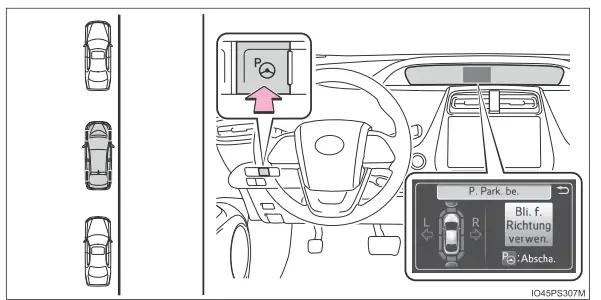 Toyota Prius. Verwendung der Fahrerassistenzsysteme