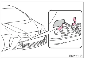 Toyota Prius. Vorgehen im Notfall